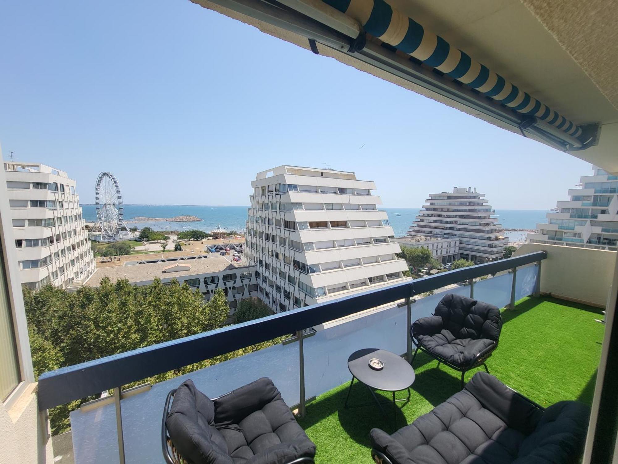 Appartement Lumineux Avec Vue Sur Mer A 50 M De La Plage Et Du Centre La Grande Motte Exteriér fotografie